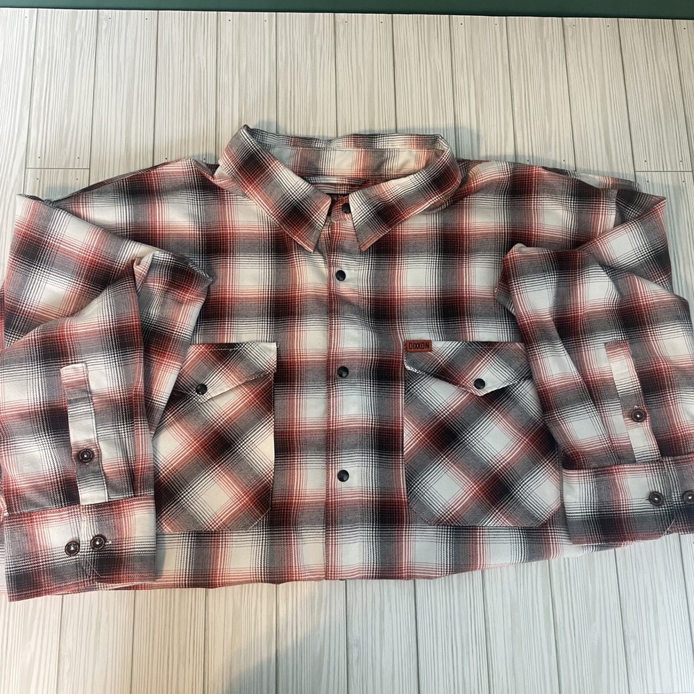 DIXXON Flannel Long Sleeve Plaid‎ The Eagle OG Button-Up Shirt Men's Size 5X